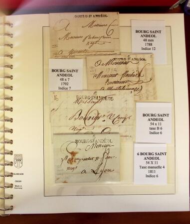 1745-1899, Belle collection en 9 albums de lettres