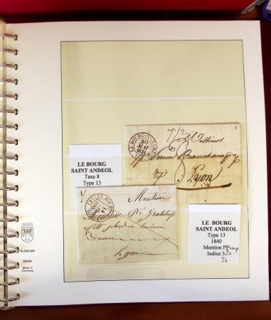1745-1899, Belle collection en 9 albums de lettres