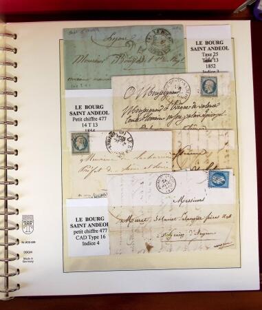 1745-1899, Belle collection en 9 albums de lettres