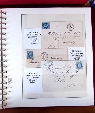 1745-1899, Belle collection en 9 albums de lettres