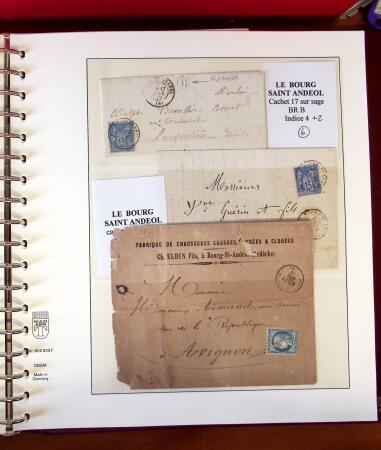 1745-1899, Belle collection en 9 albums de lettres