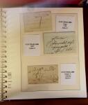 1745-1899, Belle collection en 9 albums de lettres