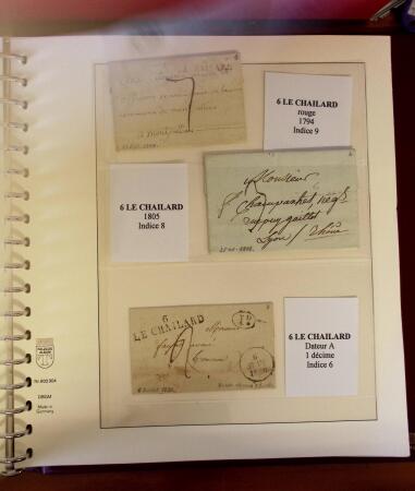 1745-1899, Belle collection en 9 albums de lettres