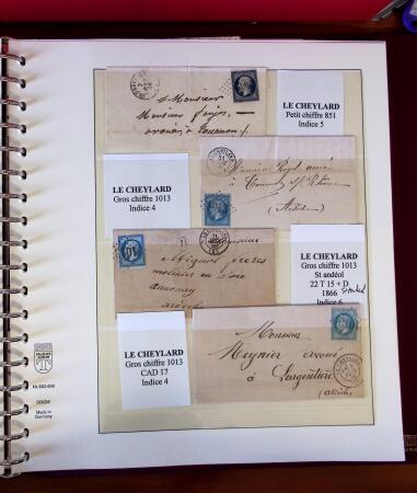 1745-1899, Belle collection en 9 albums de lettres
