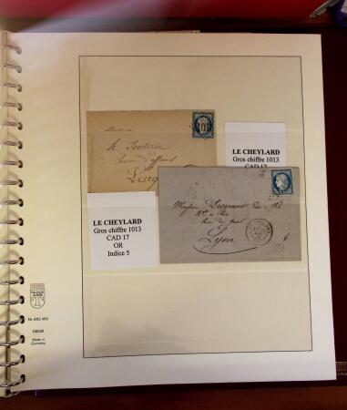 1745-1899, Belle collection en 9 albums de lettres