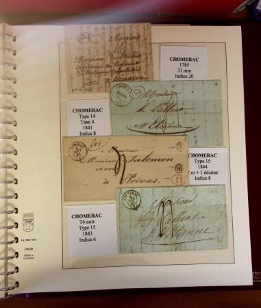 1745-1899, Belle collection en 9 albums de lettres