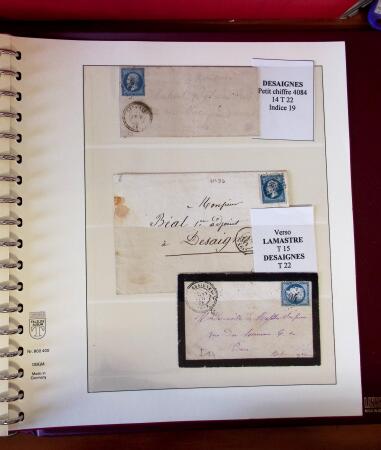 1745-1899, Belle collection en 9 albums de lettres
