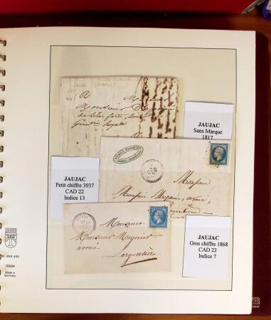 1745-1899, Belle collection en 9 albums de lettres