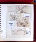 1745-1899, Belle collection en 9 albums de lettres