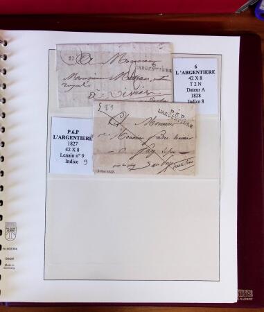 1745-1899, Belle collection en 9 albums de lettres