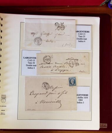 1745-1899, Belle collection en 9 albums de lettres