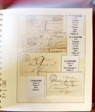 1745-1899, Belle collection en 9 albums de lettres