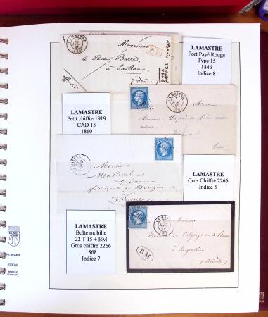 1745-1899, Belle collection en 9 albums de lettres