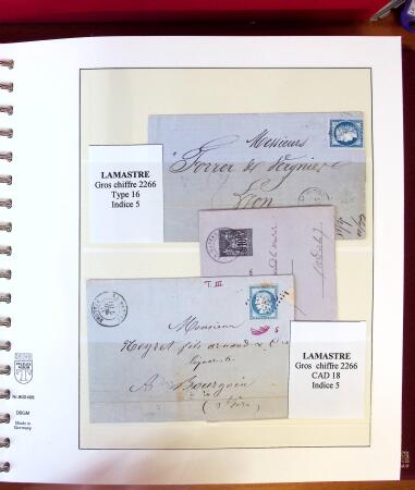 1745-1899, Belle collection en 9 albums de lettres