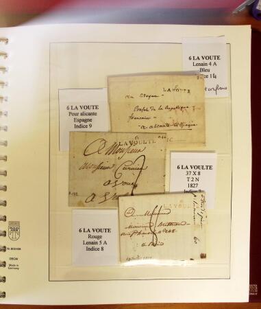 1745-1899, Belle collection en 9 albums de lettres