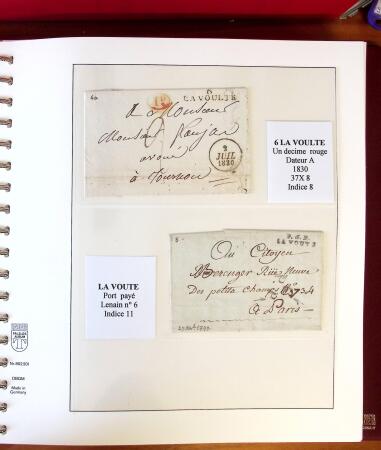 1745-1899, Belle collection en 9 albums de lettres