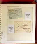 1745-1899, Belle collection en 9 albums de lettres