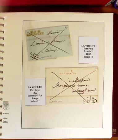 1745-1899, Belle collection en 9 albums de lettres