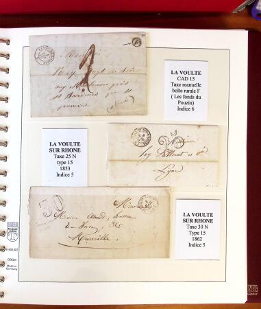 1745-1899, Belle collection en 9 albums de lettres