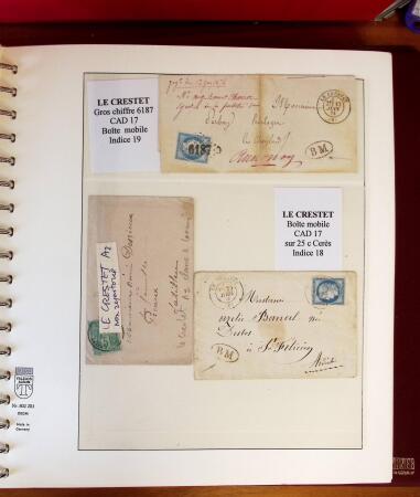 1745-1899, Belle collection en 9 albums de lettres