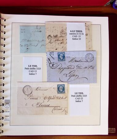 1745-1899, Belle collection en 9 albums de lettres