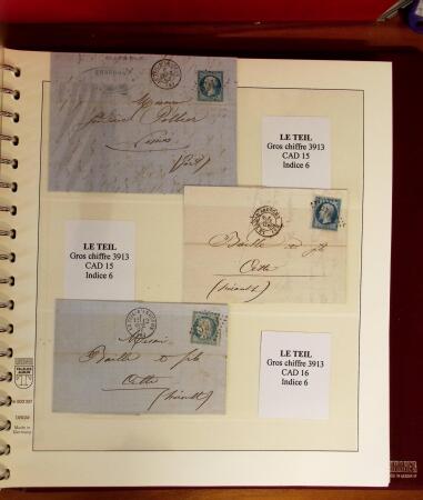 1745-1899, Belle collection en 9 albums de lettres