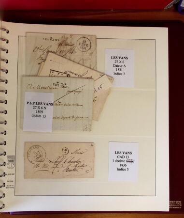 1745-1899, Belle collection en 9 albums de lettres