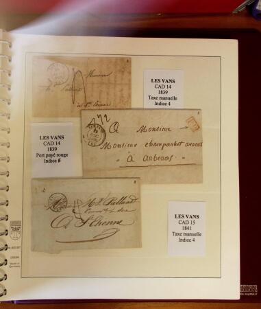 1745-1899, Belle collection en 9 albums de lettres