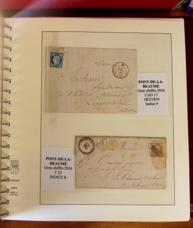 1745-1899, Belle collection en 9 albums de lettres