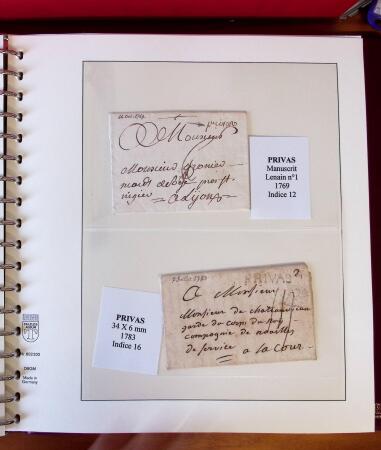 1745-1899, Belle collection en 9 albums de lettres