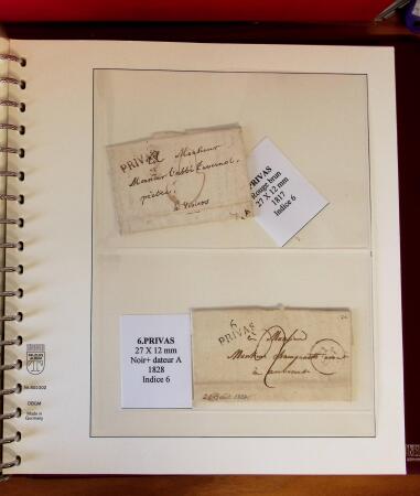 1745-1899, Belle collection en 9 albums de lettres