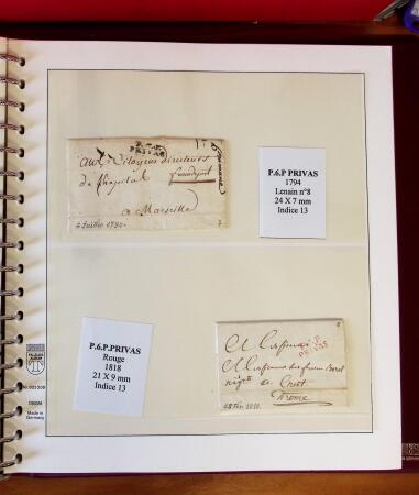 1745-1899, Belle collection en 9 albums de lettres