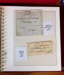 1745-1899, Belle collection en 9 albums de lettres