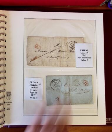 1745-1899, Belle collection en 9 albums de lettres