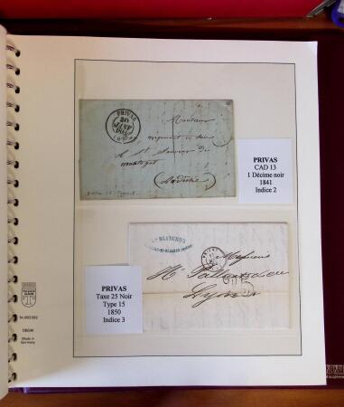 1745-1899, Belle collection en 9 albums de lettres