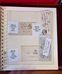 1745-1899, Belle collection en 9 albums de lettres
