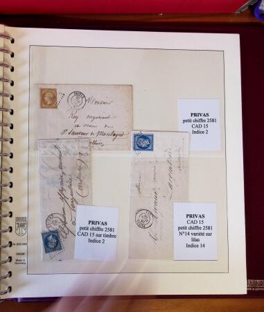 1745-1899, Belle collection en 9 albums de lettres