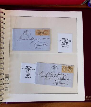 1745-1899, Belle collection en 9 albums de lettres