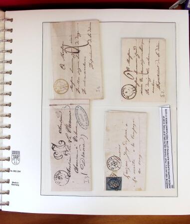 1745-1899, Belle collection en 9 albums de lettres