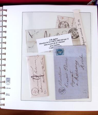 1745-1899, Belle collection en 9 albums de lettres