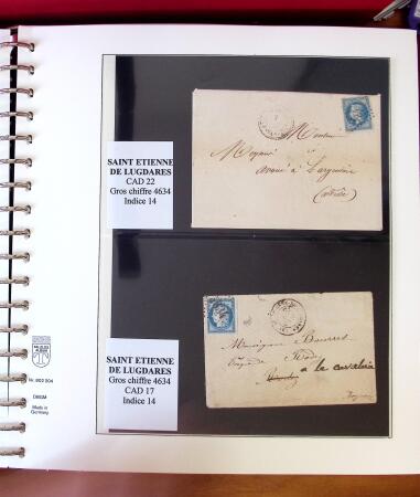 1745-1899, Belle collection en 9 albums de lettres