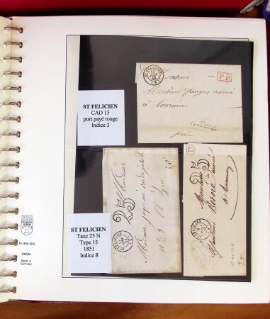 1745-1899, Belle collection en 9 albums de lettres