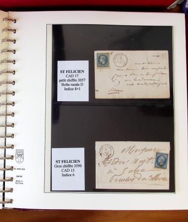 1745-1899, Belle collection en 9 albums de lettres