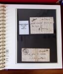 1745-1899, Belle collection en 9 albums de lettres