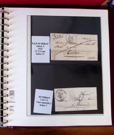 1745-1899, Belle collection en 9 albums de lettres