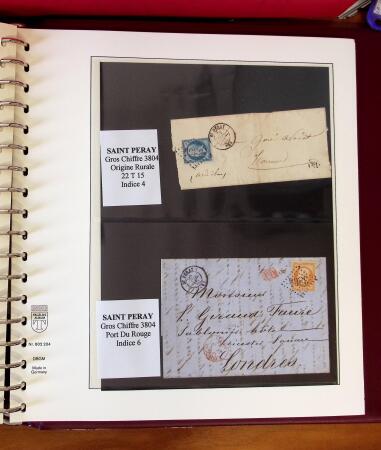1745-1899, Belle collection en 9 albums de lettres