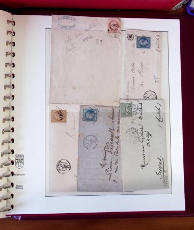 1745-1899, Belle collection en 9 albums de lettres
