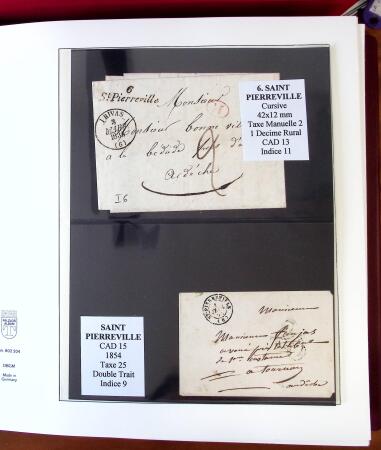 1745-1899, Belle collection en 9 albums de lettres