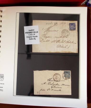 1745-1899, Belle collection en 9 albums de lettres