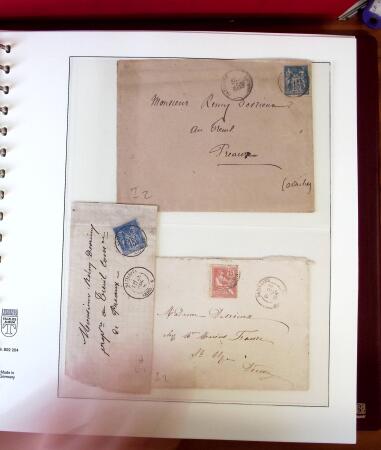 1745-1899, Belle collection en 9 albums de lettres